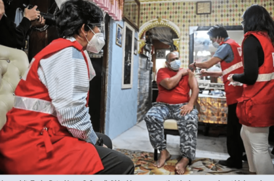 House-to-house jabs for bedridden patients
